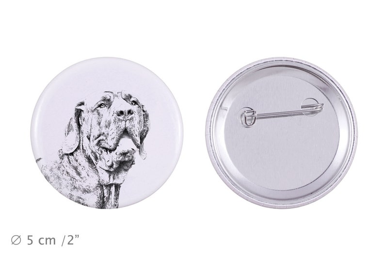 Buttons with a dog Brazilian Mastiff