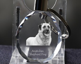 Anatolian Shepherd   , Dog Crystal Keyring, Keychain, High Quality, Exceptional Gift . Dog keyring for dog lovers