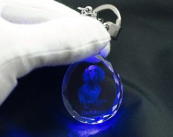 Dachshund, Dog Crystal Keyring, Keychain, High Quality, Exceptional Gift . Dog keyring for dog lovers