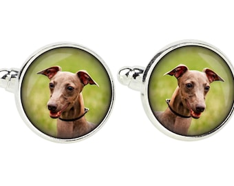 Azawakh. Cufflinks for dog lovers. Photo jewellery. Men's jewellery. Handmade