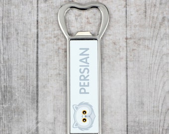 A beer bottle opener with a Persian cat. A new collection with the cute Art-Dog cat