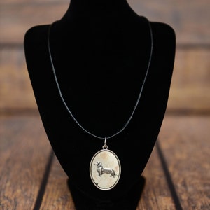 Dachshund, dog necklace, medallion, limited edition, extraordinary gift, ArtDog