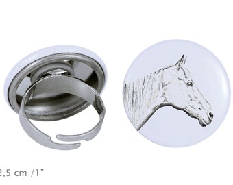 Ring with a horse - Retired Race Horse