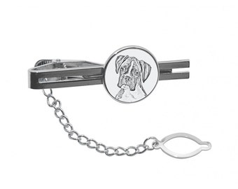 NEW! Boxer - Tie pin with an image of a dog.