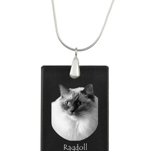 Ragdoll,  cat Crystal Pendant, SIlver Necklace 925, High Quality, Exceptional Gift, Collection!