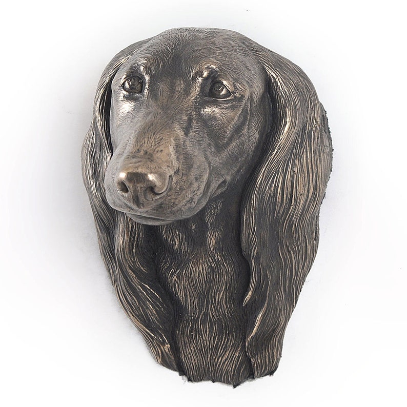 dachshund resin statue