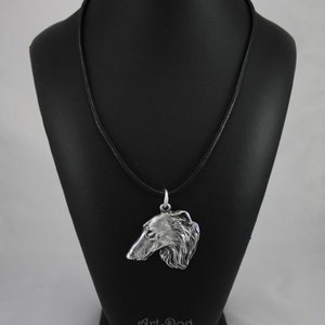 Borzoi, Russian Wolfhound, dog necklace, limited edition, ArtDog