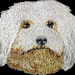 Bichón habanero - Bordado con una imagen de un perro de raza.