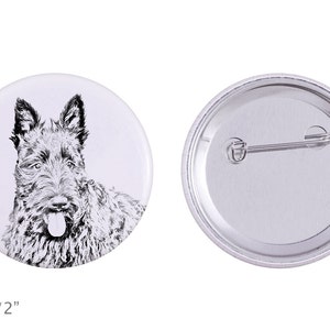 Buttons with a dog - Scottish Terrier