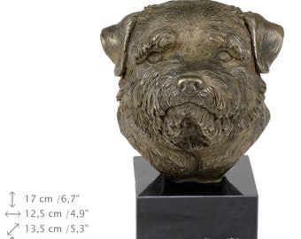 Norfok Terrier, dog marble statue, limited edition, ArtDog. Made of cold cast bronze. Perfect gift. Limited edition