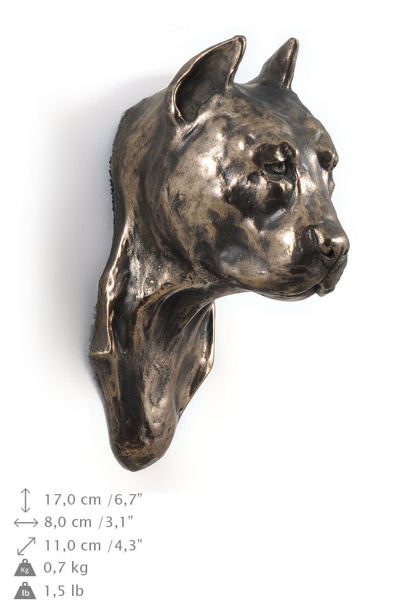 staffordshire bull terrier garden statues