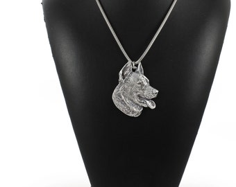 NEW, Beauceron, dog necklace, silver chain 925, limited edition, ArtDog