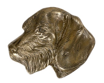 Dachshund Bust, Cold Cast Bronze Sculpture, Small dog bust, Home and Office Decor, Dog Trophy, Dog Memorial