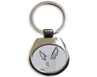 Ibizan Hound - NEW collection of keyrings with images of purebred dogs, unique gift, sublimation . Dog keyring for dog lovers