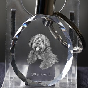 Otterhound   , Dog Crystal Keyring, Keychain, High Quality, Exceptional Gift . Dog keyring for dog lovers