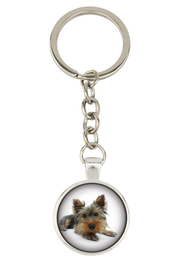Yorkshire Terrier. Keyring keychain for dog lovers. Photo Etsy