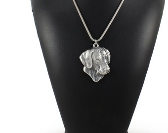 NEW, Rhodesian Ridgeback, African Lion Boy, African Lion Girl, dog necklace, silver chain 925, limited edition, ArtDog