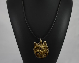 Cairn Terrier, millesimal fineness 999, dog necklace, limited edition, ArtDog