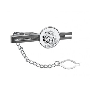 NEW! English Setter - Tie pin with an image of a dog.
