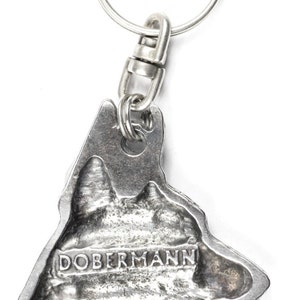 NEW, Doberman Pinscher, dog keyring, key holder, in casket, limited edition, ArtDog . Dog keyring for dog lovers image 5