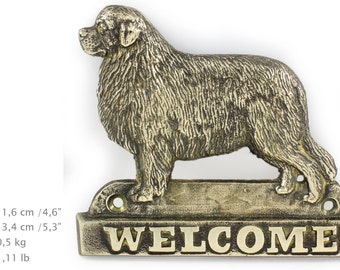 Newfoundland, dog welcome, hanging decoration, limited edition, ArtDog