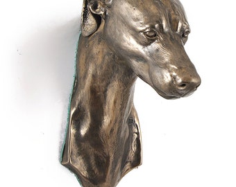 Grey Hound, dog hanging statue, limited edition, ArtDog