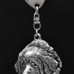 Tibetan Mastiff, dog keyring, keychain, limited edition, ArtDog . Dog keyring for dog lovers