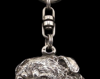 Griffon, dog keyring, keychain, limited edition, ArtDog . Dog keyring for dog lovers