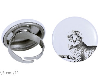 Ring with a cat - Oriental cat