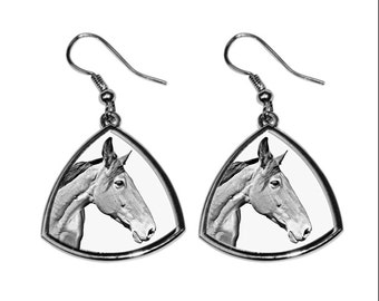 Australian Stock Horse, collection of earrings with images of purebred horses, unique gift. Collection!