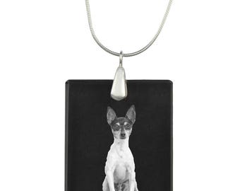 Toy Fox Terrier,  Dog Crystal Pendant, SIlver Necklace 925, High Quality, Exceptional Gift, Collection!