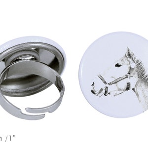 Anillo con un caballo - Haflinger