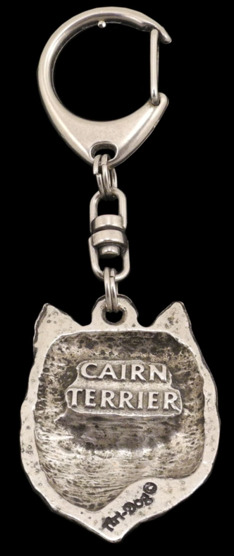 NEW Cairn Terrier front Dog Keyring and Necklace in Etsy