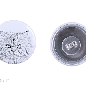 Earrings with a cat - Persian cat