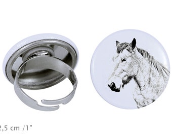 Ring with a horse - Ardennes horse