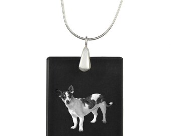 Rat Terrier,  Dog Crystal Pendant, SIlver Necklace 925, High Quality, Exceptional Gift, Collection!