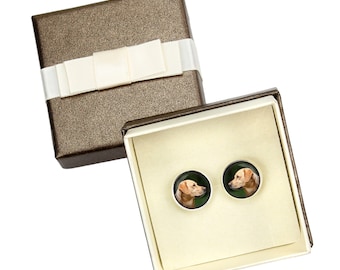 Labrador Retriever. Cufflinks with box for dog lovers. Photo jewellery. Men's jewellery. Handmade