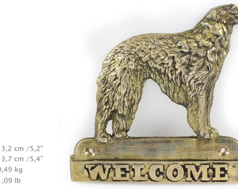 Borzoi, dog welcome, hanging decoration, limited edition, ArtDog