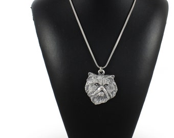 NEW, Persian Cat, cat necklace, silver chain 925, limited edition, ArtDog