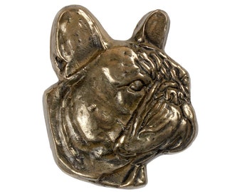 French bulldog Bust, Cold Cast Bronze Sculpture, Small dog bust, Home and Office Decor, Dog Trophy, Dog Memorial