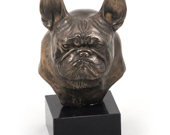 French Bulldog Medium, dog marble statue, limited edition, ArtDog. Made of cold cast bronze. Perfect gift. Limited edition