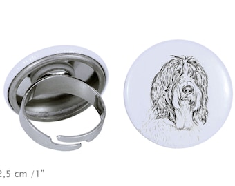 Ring with a dog- Schapendoes