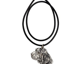Clumber Spaniel, dog necklace, limited edition, ArtDog