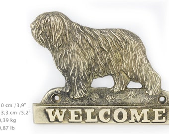 Polish Lowland Sheepdog, dog welcome, hanging decoration, limited edition, ArtDog