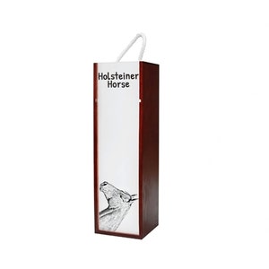 Holsteiner - Wine box with an image of a horse.