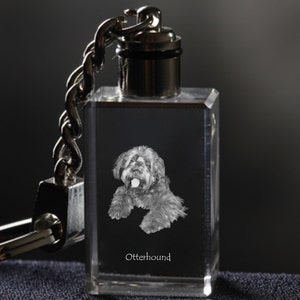 Otterhound , Dog Crystal Keyring, Keychain, High Quality, Exceptional Gift . Dog keyring for dog lovers