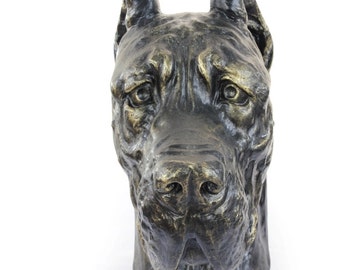 Great Dane, Deutsche Dogge (cropped), dog big head statue, limited edition, ArtDog