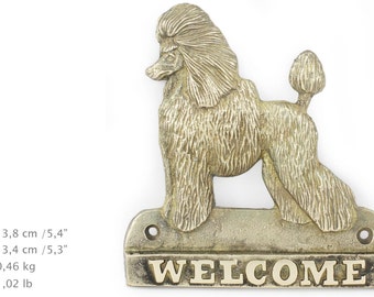 Poodle, dog welcome, hanging decoration, limited edition, ArtDog