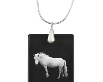 Fjord horse ,  Horse Crystal Pendant, SIlver Necklace 925, High Quality, Exceptional Gift, Collection!