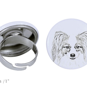 Ring with a dog - Papillon